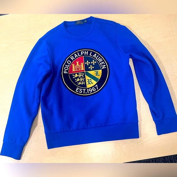 Ralph Lauren Other - Vintage Royal Blue Polo Ralph Lauren Crewneck Sweatshirt with crest center